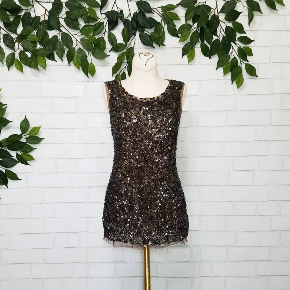 NWOT Exotic Sequin Tank